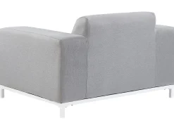 Conjunto De Jardim 5 Lugares Cinzento Claro E Branco Rovigo