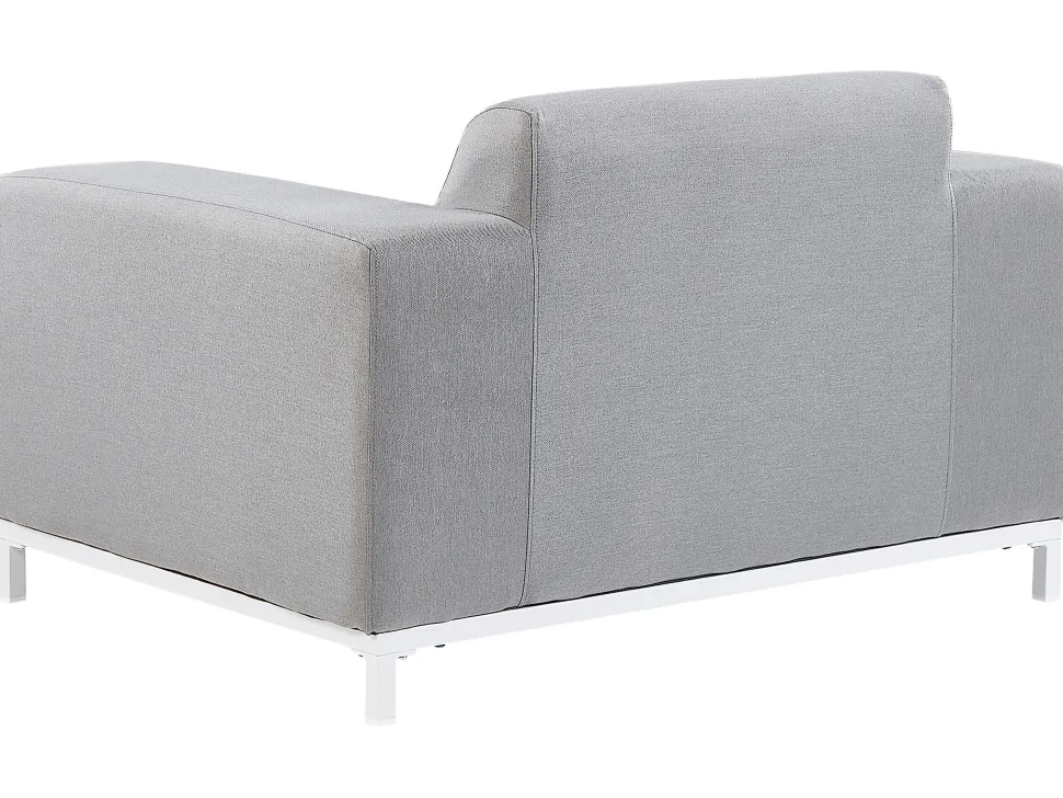 Conjunto De Jardim 5 Lugares Cinzento Claro E Branco Rovigo