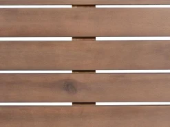 Conjunto De Jardim 7 Lugares Em Madeira De Acacia Certificada Castanha Escura Pataja