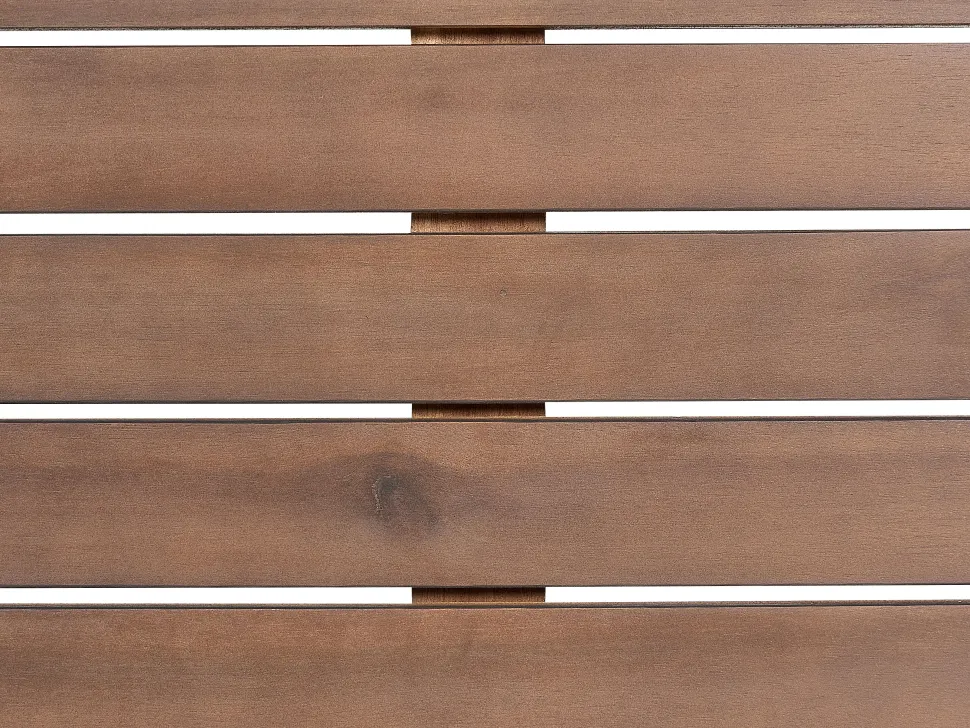 Conjunto De Jardim 7 Lugares Em Madeira De Acacia Certificada Castanha Escura Pataja