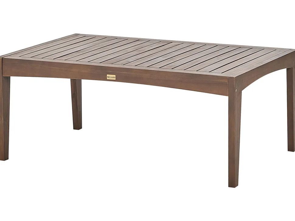 Conjunto De Jardim 7 Lugares Em Madeira De Acacia Certificada Castanha Escura Pataja