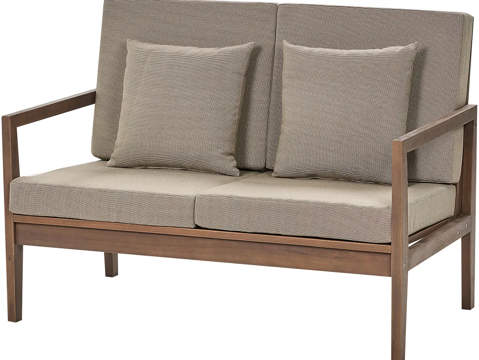 Conjunto De Jardim 7 Lugares Em Madeira De Acacia Certificada Castanha Escura Pataja