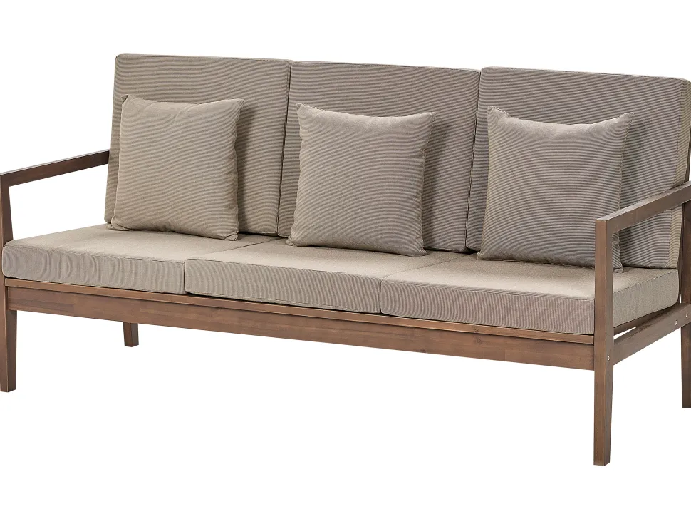 Conjunto De Jardim 7 Lugares Em Madeira De Acacia Certificada Castanha Escura Pataja