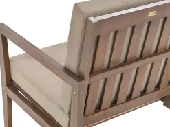 Conjunto De Jardim 7 Lugares Em Madeira De Acacia Certificada Castanha Escura Pataja