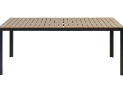 Conjunto De Jardim 6 Lugares Em Aluminio Castanho Claro E Preto Nardo