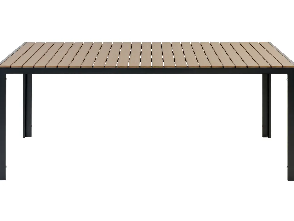 Conjunto De Jardim 6 Lugares Em Aluminio Castanho Claro E Preto Nardo