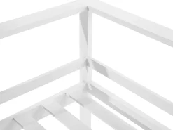 Conjunto De Jardim 5 Lugares Em Aluminio Branco E Almofadas Verdes/Creme A Esquerda Messina