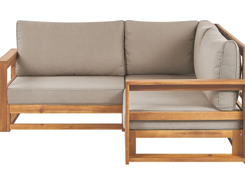 Conjunto De Jardim 2 Lugares Em Madeira De Acacia Clara A Direita Timor Ii