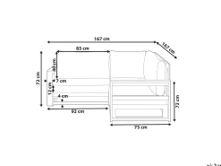 Conjunto De Jardim 2 Lugares Em Madeira De Acacia Clara A Direita Timor Ii