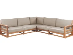 Conjunto De Jardim 5 Lugares Em Madeira De Acacia Clara A Direita Timor Ii