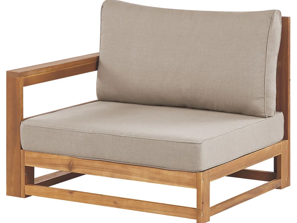 Conjunto De Jardim 5 Lugares Em Madeira De Acacia Clara A Direita Timor Ii