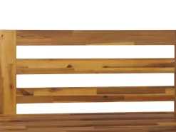 Conjunto De Jardim 5 Lugares Em Madeira De Acacia Branco Creme A Direita Marettimo