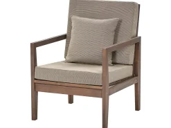 Conjunto De Jardim 7 Lugares Em Madeira De Acacia Castanha Escura Pataja