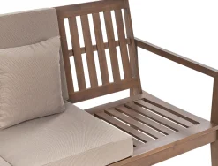 Conjunto De Jardim 7 Lugares Em Madeira De Acacia Castanha Escura Pataja