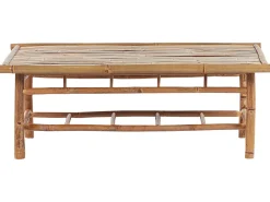 Conjunto De Jardim 4 Lugares Em Madeira Clara De Bambu Maggiore