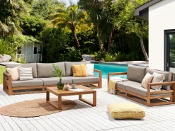 Conjunto De Jardim 5 Lugares Em Madeira De Acacia Clara Timor Ii