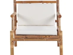 Conjunto De Jardim 4 Lugares Em Madeira Clara De Bambu Riccione