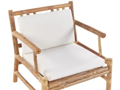 Conjunto De Jardim 4 Lugares Em Madeira Clara De Bambu Riccione