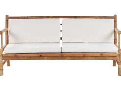 Conjunto De Jardim 4 Lugares Em Madeira Clara De Bambu Riccione