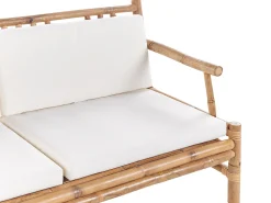 Conjunto De Jardim 4 Lugares Em Madeira Clara De Bambu Riccione