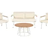Conjunto De Jardim 4 Lugares Branco E Creme Montesilvano