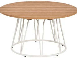 Conjunto De Jardim 4 Lugares Branco E Creme Montesilvano