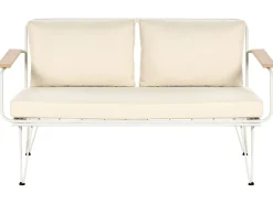 Conjunto De Jardim 4 Lugares Branco E Creme Montesilvano