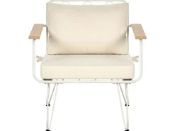 Conjunto De Jardim 4 Lugares Branco E Creme Montesilvano