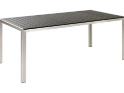 Conjunto De Jardim 6 Lugares Em Aluminio Preto Nardo