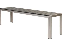 Conjunto De Jardim 6 Lugares Em Aluminio Preto Nardo