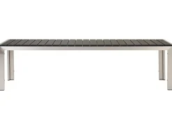 Conjunto De Jardim 6 Lugares Em Aluminio Preto Nardo