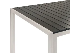 Conjunto De Jardim 6 Lugares Em Aluminio Preto Nardo
