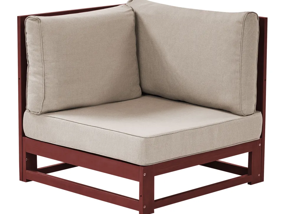 Conjunto De Jardim 4 Lugares Madeira De Acacia Certificada Vermelha Escura Timor Ii