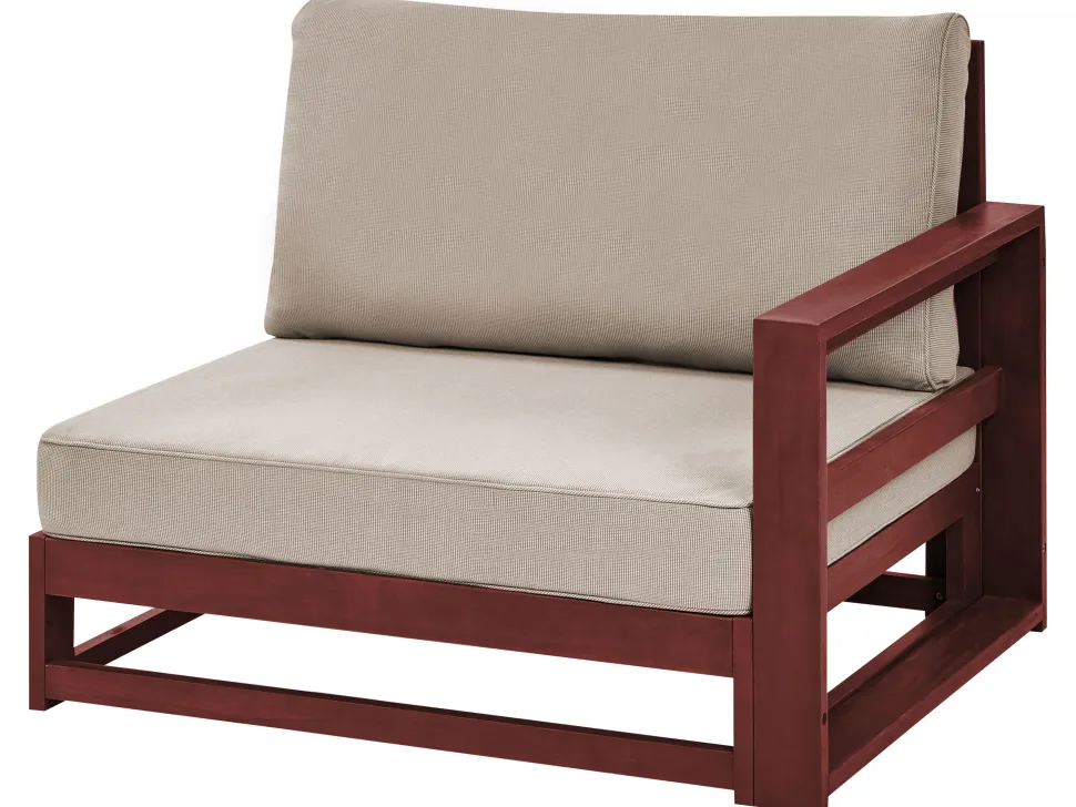 Conjunto De Jardim 4 Lugares Madeira De Acacia Certificada Vermelha Escura Timor Ii