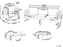 Conjunto De Jardim Com 5 Lugares Em Madeira De Acacia Castanha Clara Baratti