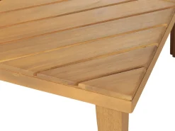 Conjunto De Jardim Com 4 Lugares Em Madeira De Acacia Castanha Clara Baratti