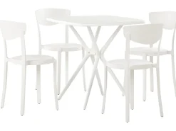 Conjunto De Jardim Com 4 Lugares Branco Sersale/Vieste