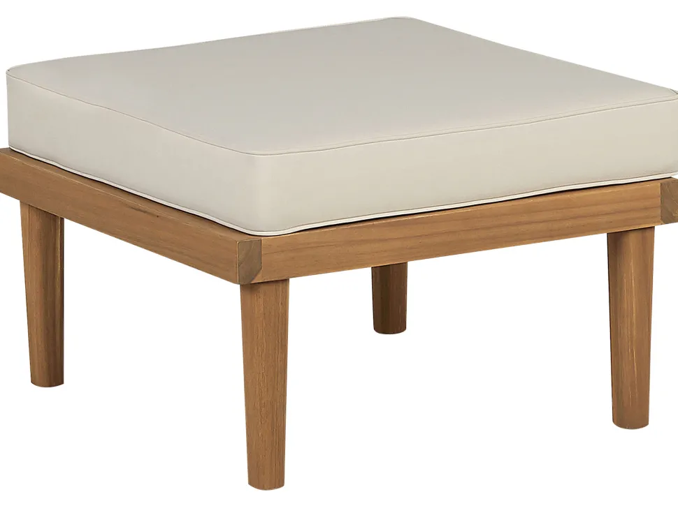 Conjunto De Jardim Com 6 Lugares Em Madeira De Acacia Castanha Clara Baratti