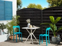 Conjunto De Jardim Com 2 Lugares Azul E Branco Sersale/Camogli