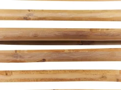Conjunto De Jardim Com 2 Lugares Em Bambu Castanho Claro E Branco Savalletri