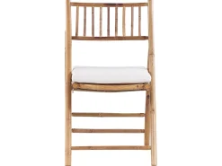 Conjunto De Jardim Com 2 Lugares Em Bambu Castanho Claro E Branco Savalletri