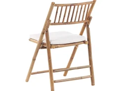 Conjunto De Jardim Com 2 Lugares Em Bambu Castanho Claro E Branco Savalletri
