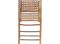 Conjunto De Jardim Com 2 Lugares Em Bambu Castanho Claro E Branco Savalletri