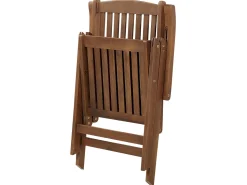 Conjunto De Jardim Com 6 Lugares Em Madeira Escura De Acacia Amantea