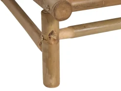 Conjunto De Jardim Com 2 Lugares Em Bambu Claro E Branco Todi
