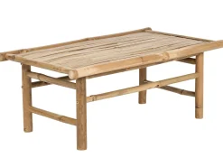 Conjunto De Jardim Com 2 Lugares Em Bambu Claro E Branco Todi
