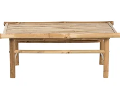 Conjunto De Jardim Com 2 Lugares Em Bambu Claro E Branco Todi