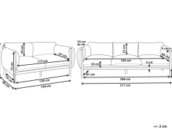 Conjunto De Jardim Com 5 Lugares Em Aluminio Cinzento Claro Esperia