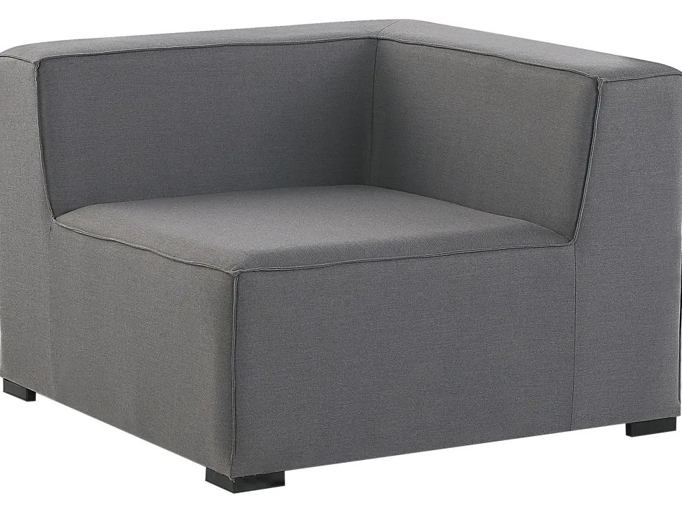 Conjunto De Jardim Com 4 Lugares E Repousa-Pes Em Tecido Cinzento Arezzo