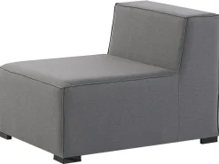 Conjunto De Jardim Com 4 Lugares E Repousa-Pes Em Tecido Cinzento Arezzo